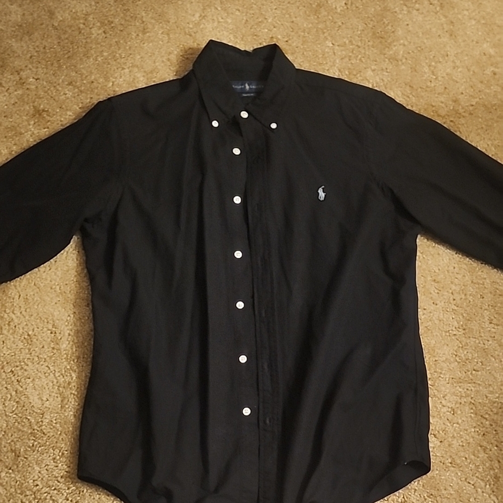 Black Polo by Ralph Lauren Men's Shirt